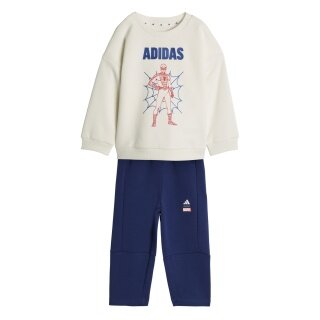 adidas dres Marvel Spider-Man (mieszanka bawełny) biały/niebieski dla małych dzieci
