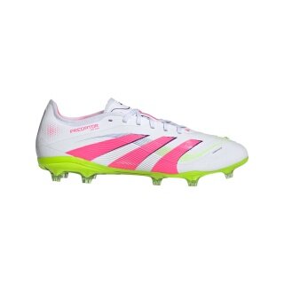 adidas buty piłkarskie Predator Pro FG na twarde nawierzchnie (naturalna trawa) białe/lime/lucy pink męskie