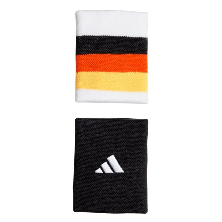 adidas opaska na nadgarstek DFB piłka nożna fan czarna/biała - 2 sztuki