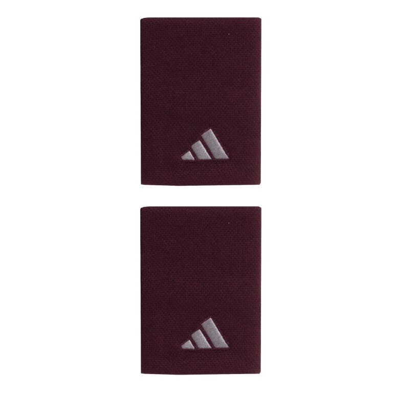 adidas opaska na nadgarstek Jumbo burgundowa - 2 sztuki