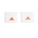 adidas opaska na nadgarstek Small biała/pomarańczowa - 2 sztuki