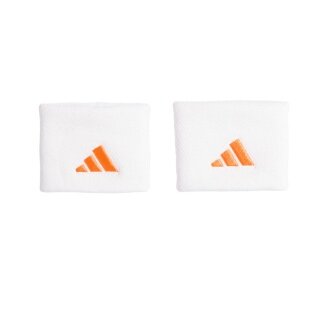 adidas opaska na nadgarstek Small biała/pomarańczowa - 2 sztuki