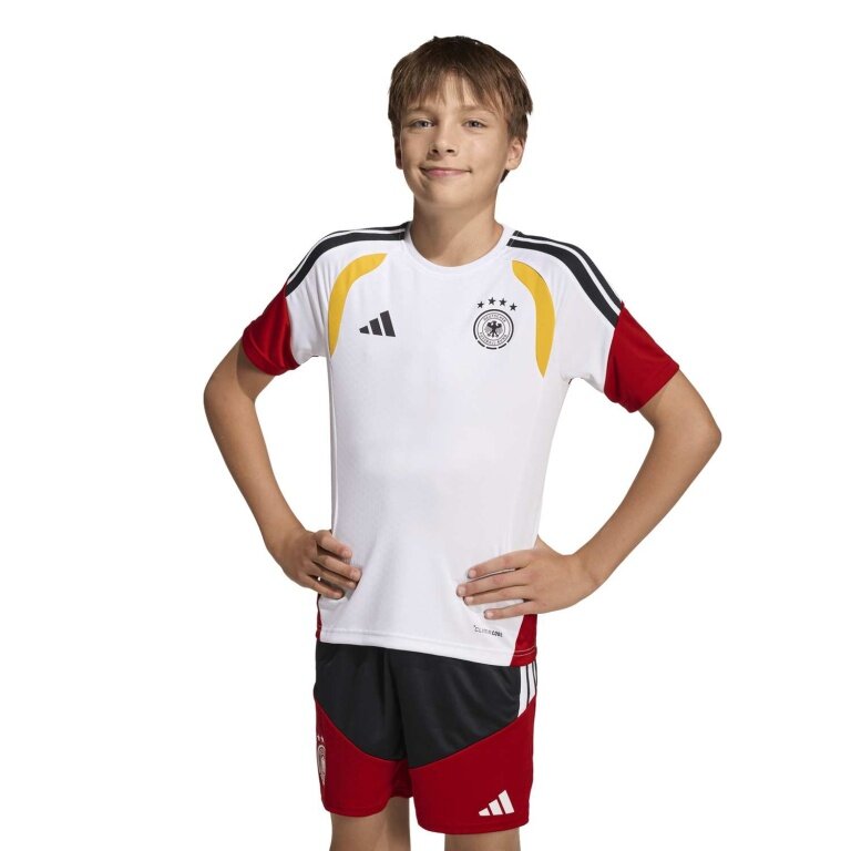 adidas Koszulka sportowa Niemcy 26 Tiro biała/czarna/czerwona dla chłopców