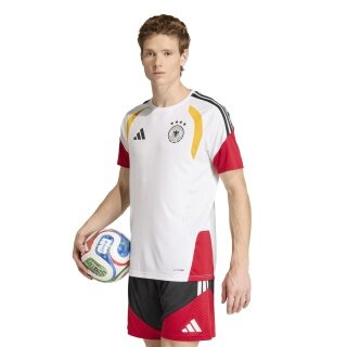 adidas Koszulka sportowa Niemcy 26 Tiro Training (poliester) biała męska