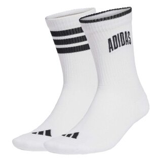 Skarpety sportowe adidas Crew Stadium białe/czarne - 2 pary
