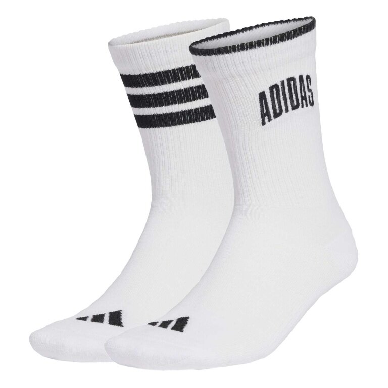 Skarpety sportowe adidas Crew Stadium białe/czarne - 2 pary