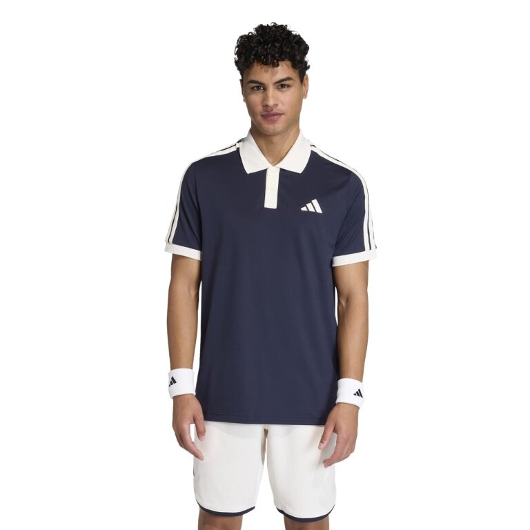 adidas Polo tenisowe Classics 2026 granatowo/białe męskie
