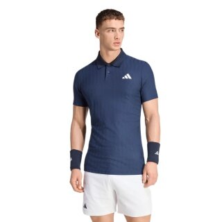 adidas Polo tenisowe Climacool+ Airchill Freelift (wąski krój, recyklingowany poliester) 2026 granatowy mężczyźni