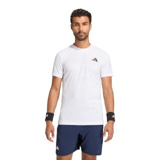 adidas Koszulka tenisowa Climacool+ Airchill Freelift (wąska, optymalna swoboda ruchów) 2026 biała męska