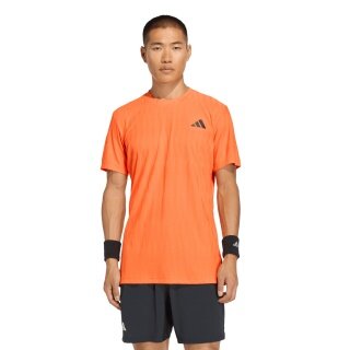 adidas Koszulka tenisowa Climacool+ Airchill Freelift (wąska, optymalna swoboda ruchów) 2026 pomarańczowa męska