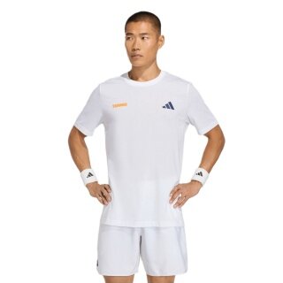 adidas Koszulka tenisowa Hot Egg Graphic (mieszanka bawełny) biała męska
