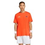adidas Koszulka tenisowa Hot Egg Graphic (mieszanka bawełny) pomarańczowa męska