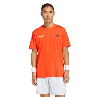 adidas Koszulka tenisowa Hot Egg Graphic (mieszanka bawełny) pomarańczowa męska