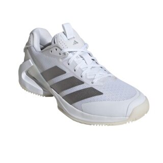 adidas buty tenisowe Adizero Ubersonic 5 Clay/Sandplatz 2025 białe/srebrne damskie