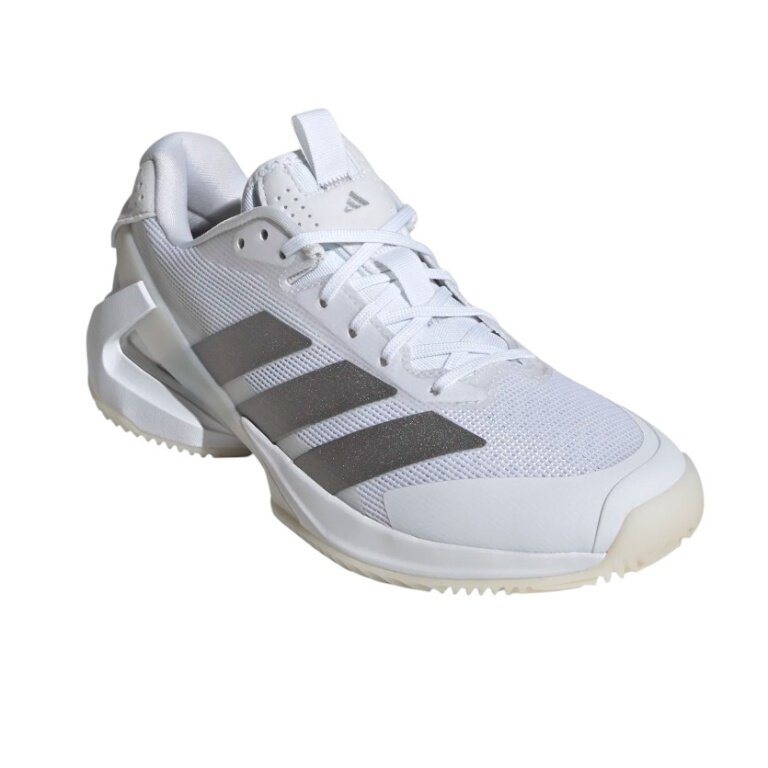 adidas buty tenisowe Adizero Ubersonic 5 Clay/Sandplatz 2025 białe/srebrne damskie