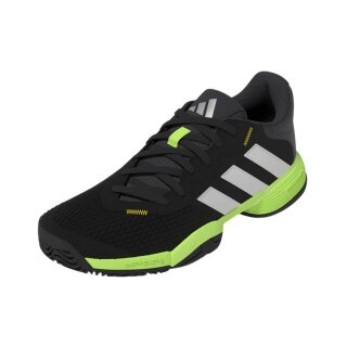 adidas buty tenisowe Barricade Allcourt 2025 czarne/limonkowe dziecięce
