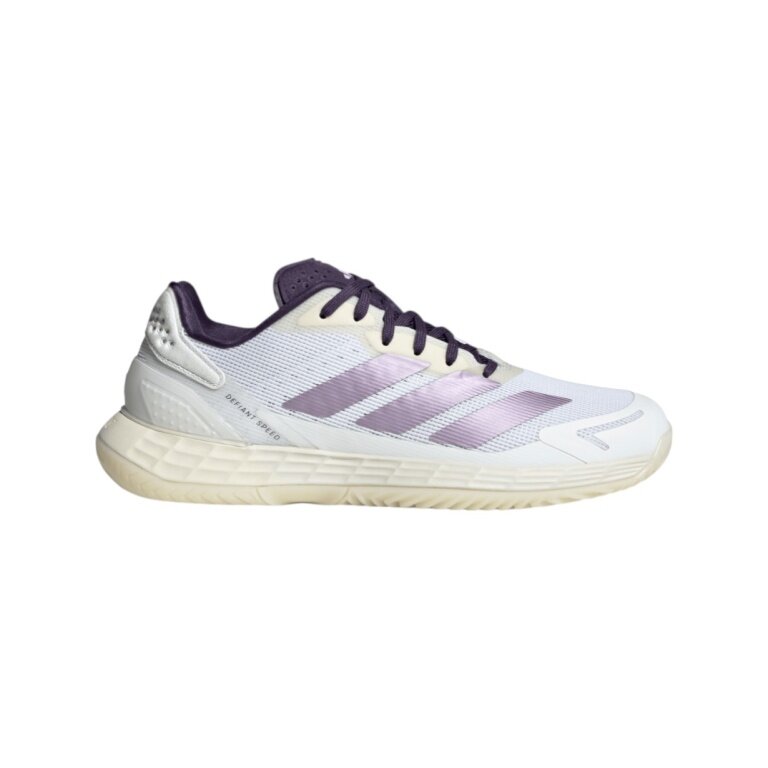 adidas buty tenisowe Defiant Speed Allcourt 2025 białe/fioletowe damskie