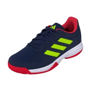 adidas buty tenisowe Gamespec Allcourt niebiesko/żółto/czerwone dla dzieci