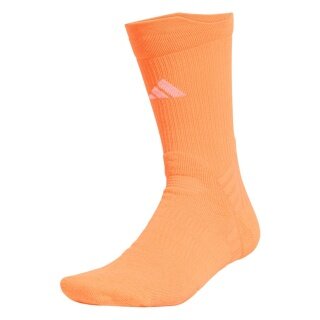 Skarpety tenisowe adidas Crew z wyściółką - mieszanka materiałów - pomarańczowe - 1 para