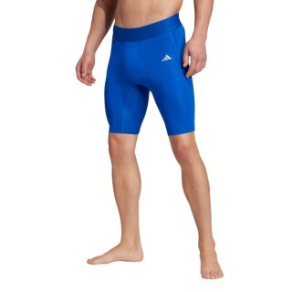 adidas Sportowe Spodnie Techfit (elastyczny pas) krótkie niebieskie męskie