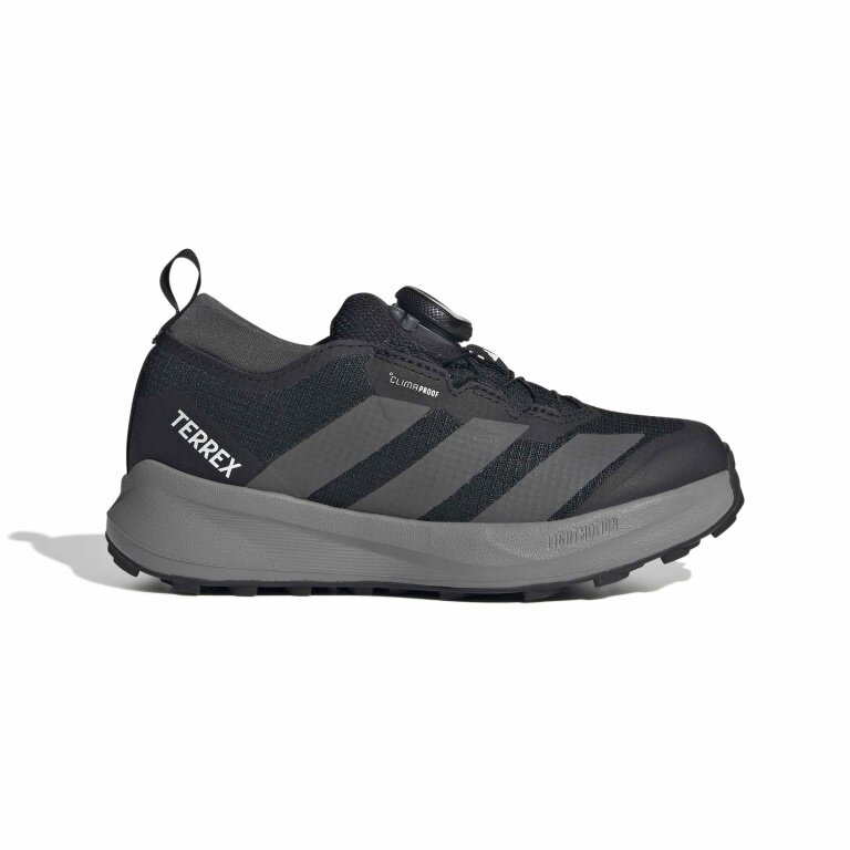 adidas Buty do biegania w terenie Terrex Agravic Boa 2026 (system sznurowania BOA) czarne/grafitowe dziecięce