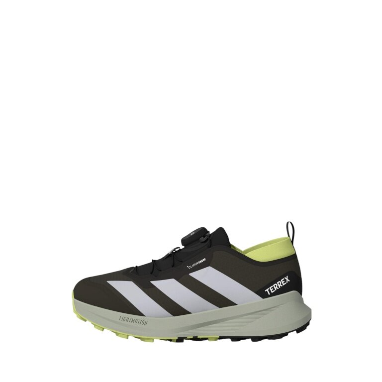 adidas Buty do biegania w terenie Terrex Agravic Boa 2026 (system sznurowania BOA) czarne/żółte dziecięce