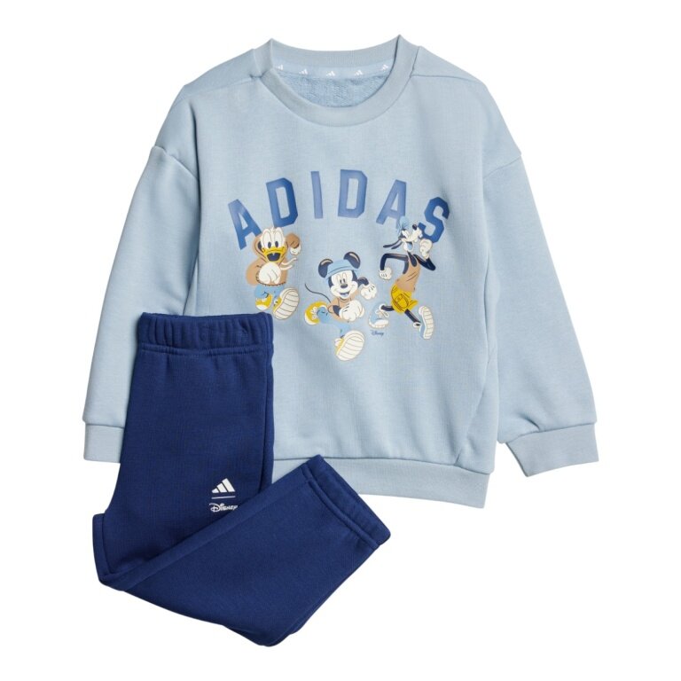 adidas dres treningowy Disney Micky Maus (bawełna, miękki materiał) jasnoniebieski/granatowy dla małych dzieci