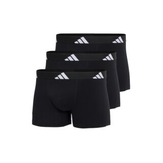 adidas bielizna bokserki trunk Active Flex Cotton czarne męskie - 3 sztuki