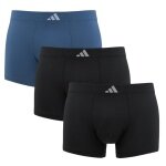 adidas bielizna bokserki Trunk Climacool Active Micro Tech - czarny/niebieski - 3 sztuki