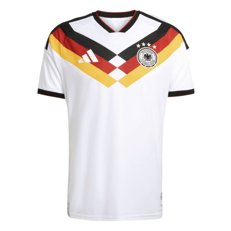 adidas T-shirt Niemcy 26 Autentyczny strój domowy biały Mężczyźni