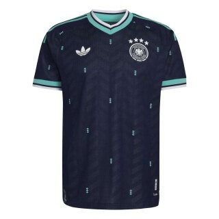 adidas T-shirt Niemcy 26 Autentyczny wyjazdowy strój niebieski męski
