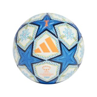 adidas Piłka nożna - UWCL 24/25 Faza pucharowa Pro Ball - biało-niebieska - 1 piłka