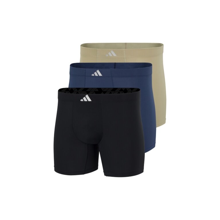 adidas bielizna bokserki Boxer Brief Active Micro Tech czarny/ciemnoniebieski/zielony męskie - 3 sztuki