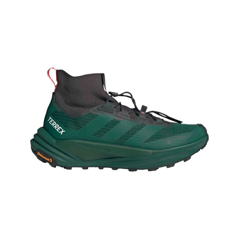 adidas buty trekkingowe Terrex Freehiker 3 Ultra GTX (system szybkiego sznurowania, konstrukcja przypominająca skarpetę, wodoodporne) ciemnozielony/czarny męskie