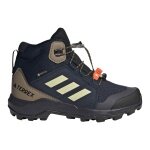 adidas buty trekkingowe Terrex GORE-TEX Mid (wodoodporne) atramentowo-niebieskie/żółte dziecięce