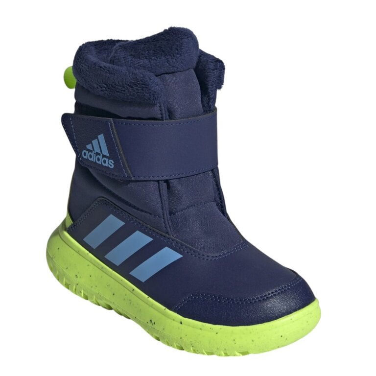 adidas zimowe buty zimowe Winterplay C (rzep) 2024 ciemnoniebiesko/zielone dziecięce