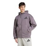 adidas bluza z kapturem Z.N.E. Zip-Hoodie (bawełna/poliester) fioletowa męska