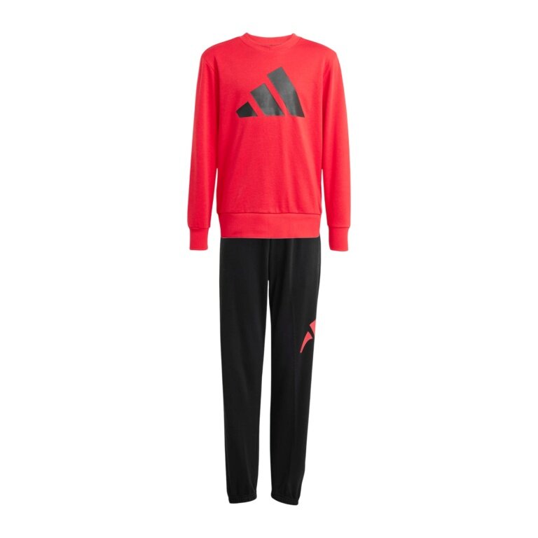 adidas dres treningowy Essentials Jogger (mieszanka bawełny) czerwony/czarny dziecięcy