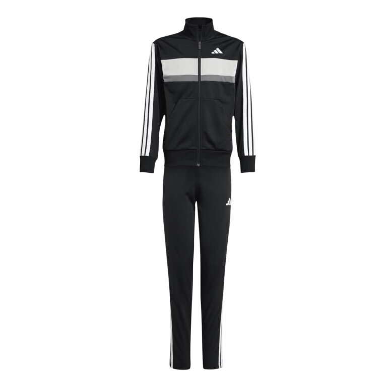 adidas dres treningowy Seasonal Essentials Tiberio 3-pasy czarny/biały/szary dziecięcy