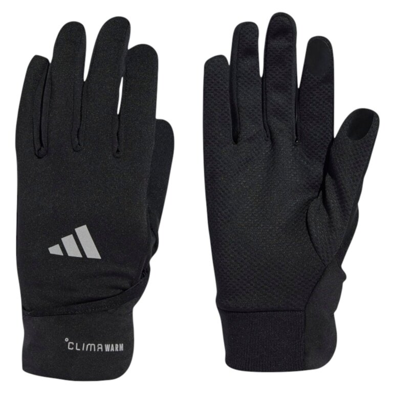 adidas rękawice biegowe Run Glove Conv CLIMAWARM (odblaskowe detale) czarne - 1 para