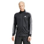adidas Kurtka treningowa Essentials 3-Pasy Full Zip (oddychająca) czarna Mężczyźni