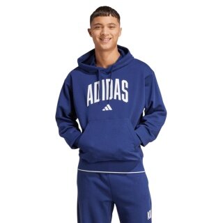 adidas bluza z kapturem Collegiate Hoodie (mieszanka bawełny) niebieska męska