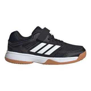 adidas halowe buty sportowe Speedcourt na rzepy czarne/białe dziecięce