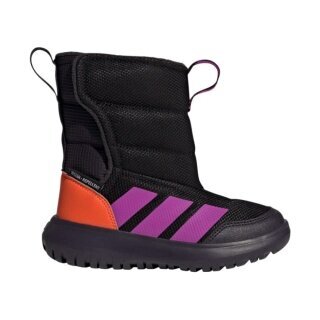 adidas zimowe buty zimowe Winterplay C (ciepłe, ocieplane) czarne/fioletowe/pomarańczowe dziecięce