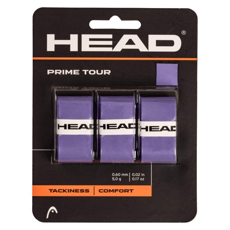 Head Overgrip Prime Tour 0,6 mm (komfort, chwytność) fioletowy 3 szt.