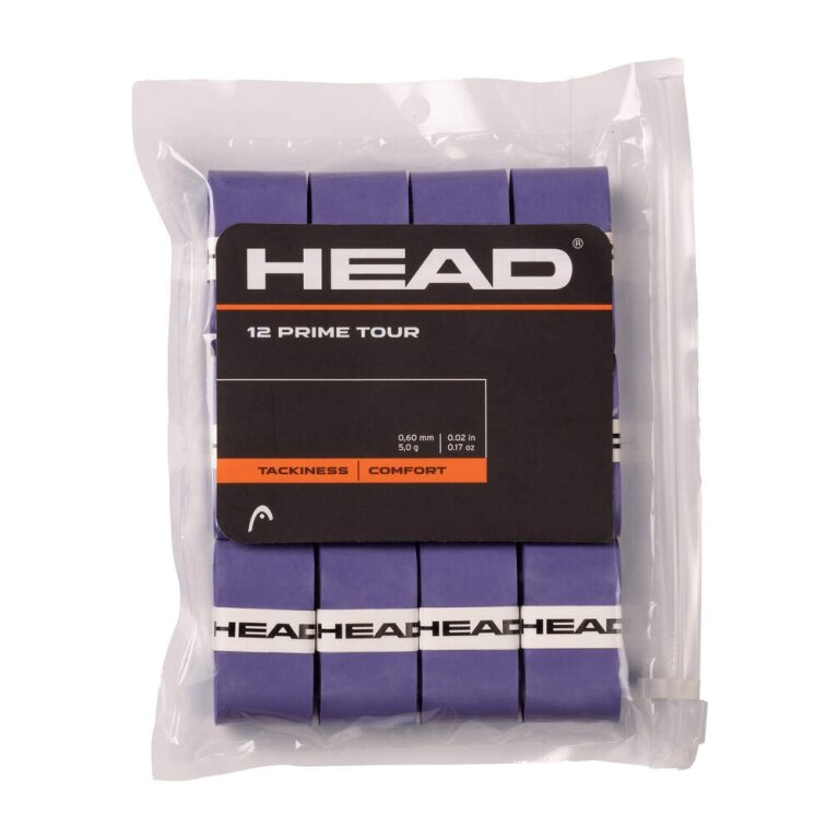 Head Overgrip Prime Tour 0,6 mm (komfort, chwytność) fioletowy 12 sztuk w opakowaniu.