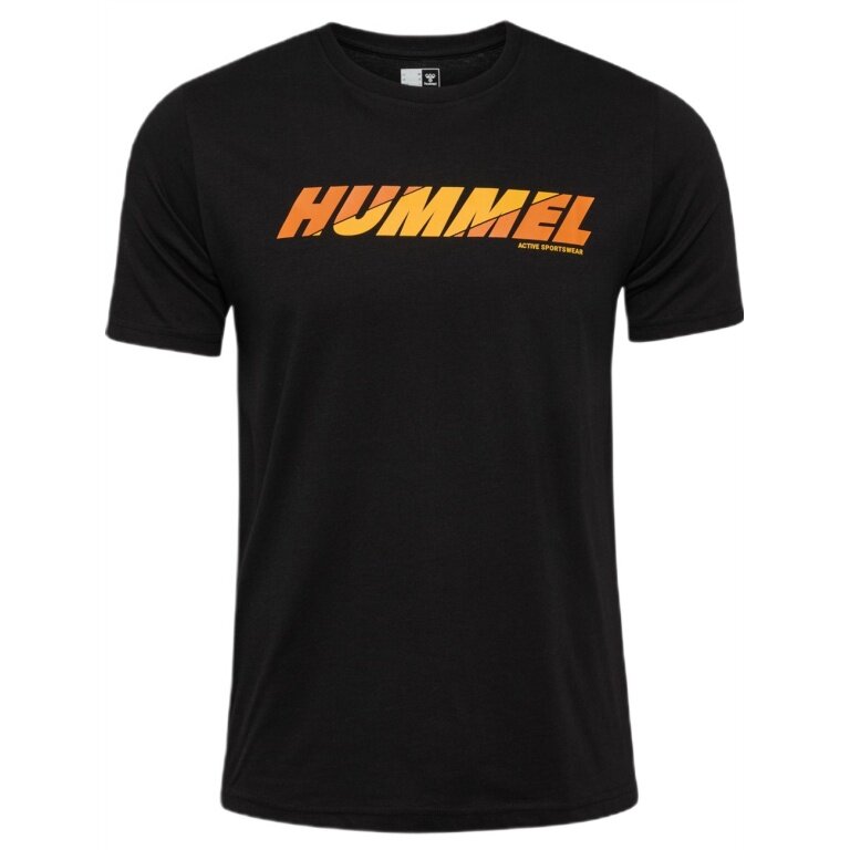 hummel T-shirt Freizeit hmlGRAPHIC Bold Logo (Bawełna) czarny Mężczyźni