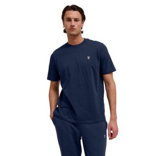 hummel T-shirt Freizeit hmlPULSE (bawełna organiczna) granatowy męski