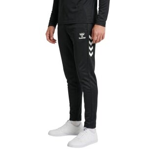 hummel Spodnie dresowe hmlCORE 2.0 (mieszanka bawełny) długie czarne/białe męskie