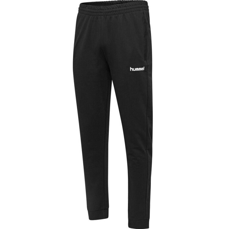 hummel Spodnie dresowe hmlGO Cotton Pant (Bawełna) długie czarne dziecięce